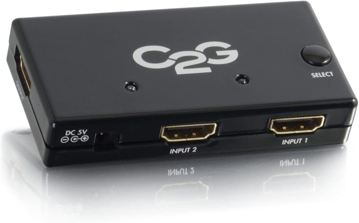 C2g/ cables to go C2G HDMI Switch, HDMI Selector Switch, 2 Port, Supports 1080p, Cables to Go 40349