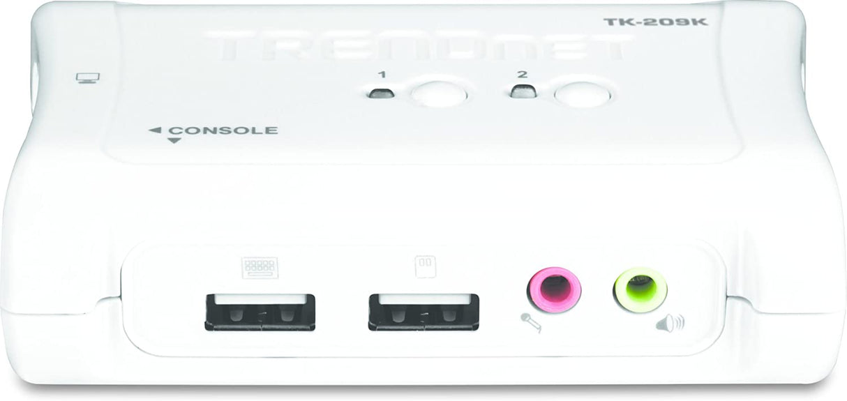 TRENDnet 2-Port USB KVM Switch Kit w/Audio