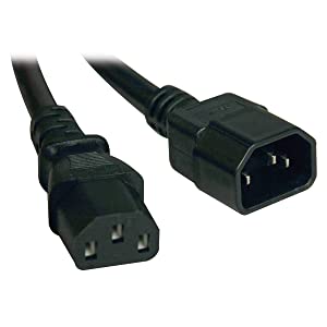 Tripp Lite Computer Power Extension Cord 13A, 16AWG (IEC-320-C14 to IEC-320-C13) 5-ft.(P004-005-13A) 5 ft. Extension Cord