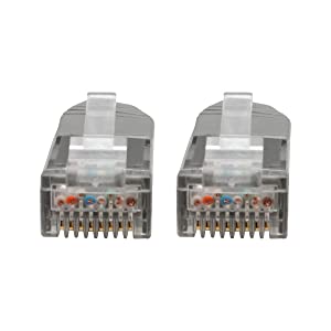Tripp Lite Cat6 Cat5e Gigabit Molded Patch Cable RJ45 M/M 550MHz Gray 3ft 3' (N200-003-GY) 3 ft. Gray