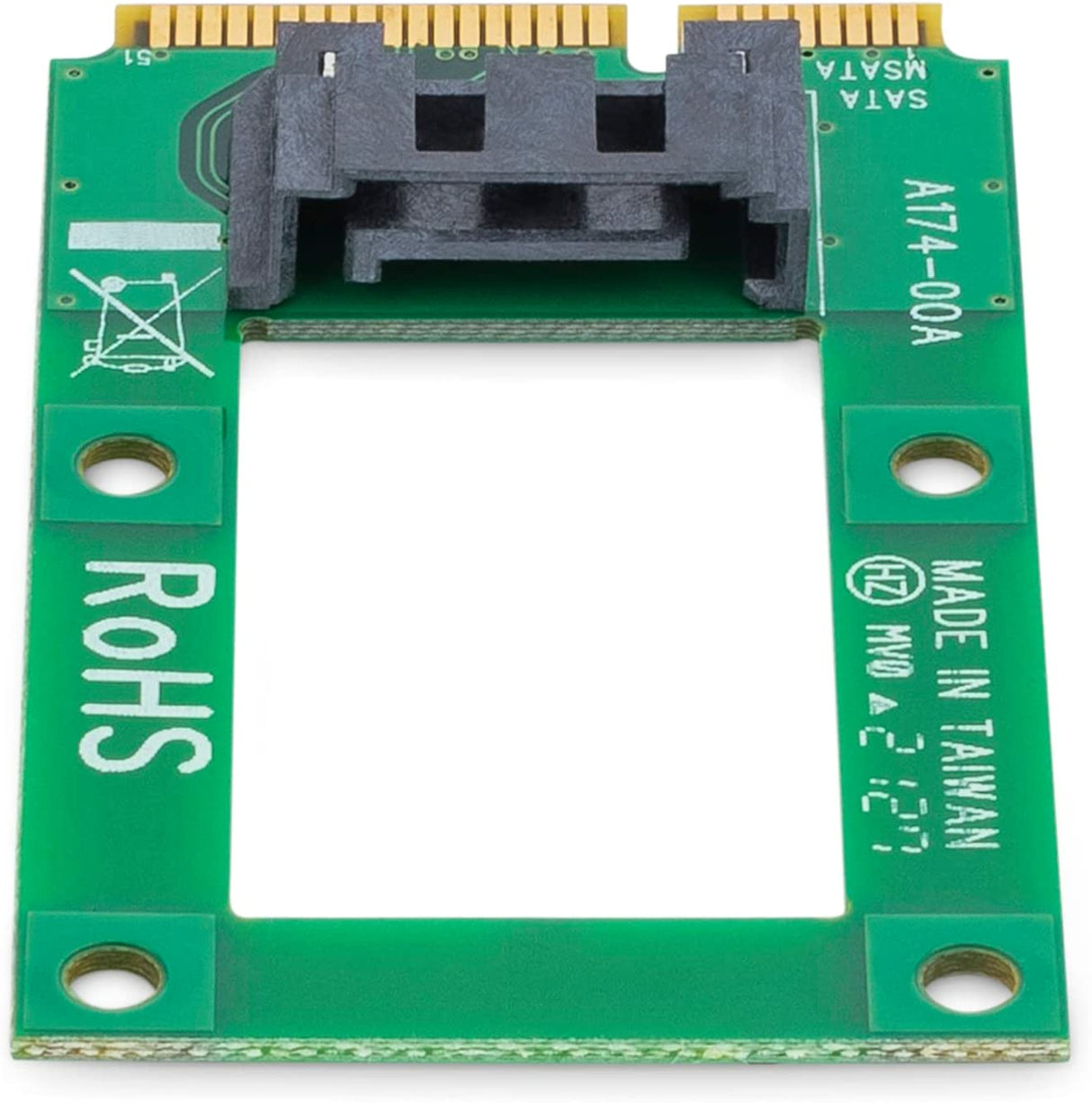 StarTech.com mSATA to SATA HDD / SSD Adapter – Mini SATA to SATA Converter Card - mSATA to SATA 2.5/3.5 Hard Drive Adapter Converter Card (MSAT2SAT3) mSATA SATA Drive