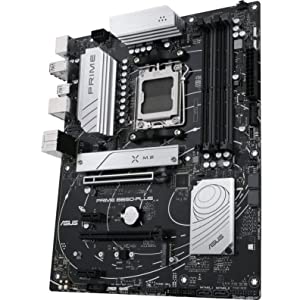 ASUS Prime B650-PLUS AMD B650(Ryzen 7000) ATX Motherboard(DDR5,PCIe 5.0 M.2,2.5Gb Ethernet,DisplayPort,HDMI®, USB 3.2 Gen 2 Type-C®, Front USB 3.2 Gen 1 Type-C®, BIOS Flashback™, USB4® Support)