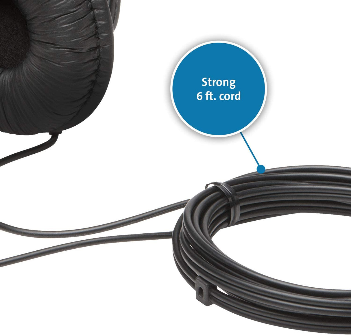 Kensington Hi-Fi Headphones with Microphone (K97603WW), Black, Universal