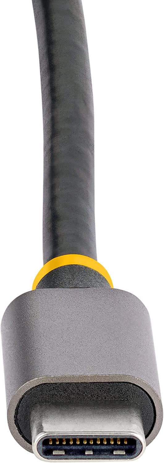 StarTech.com USB C Multiport Adapter, 4K 60Hz HDMI Video, 3 Port 5Gbps USB-A 3.2 Hub, 100W Power Delivery Pass-Through, GbE, 12"/30cm Cable, Travel Dock, Laptop Docking Station (127B-USBC-MULTIPORT)