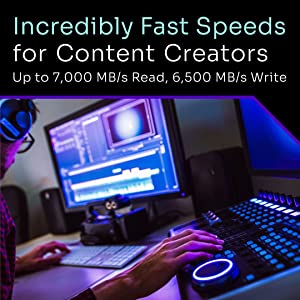 Solidigm™ P44 Pro Series 512GB PCIe GEN 4 NVMe 4.0 x4 M.2 2280 3D NAND Internal Solid-State Drive, Read/Write Speed up to 7000MB/s and 4700MB/s, SSDPFKKW512H7X1…