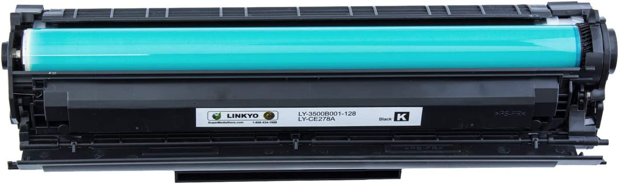 LINKYO Compatible Toner Cartridge Replacement for Canon 128 (Black, 2-Pack)