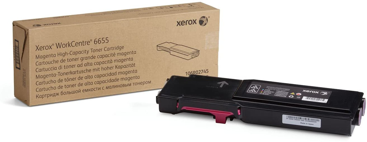 Xerox WorkCentre 6655 Magenta High Capacity Toner Cartridge (7,500 Pages) - 106R02745 High Capacity Magenta
