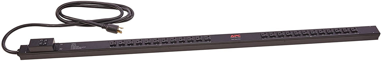 APC Rack Mount PDU, Basic 120V/30A, (24) Outlets, 0U Vertical Rackmount (AP7532) Basic 30A Vertical