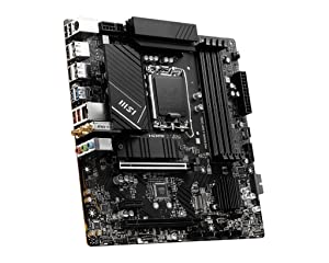 MSI PRO B760M-A WiFi DDR4 ProSeries Motherboard (Supports 12th/13th Gen Intel Processors, LGA 1700, DDR4, PCIe 5.0, M.2, 2.5Gbps LAN, USB 3.2 Gen2, Wi-Fi 6E, mATX)