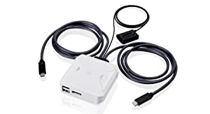 IOGEAR KVM 2-Port 4K USB-C Switch with DisplayPort Output - GCS72CC