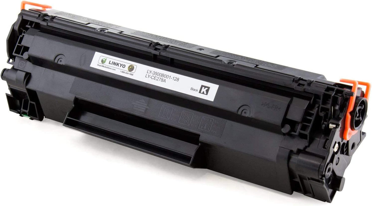 LINKYO Compatible Toner Cartridge Replacement for Canon 128 (Black, 2-Pack)