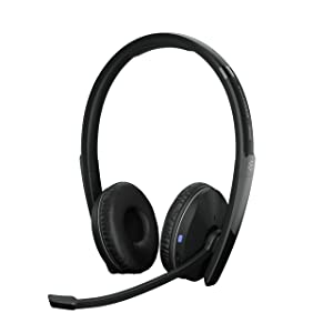 EPOS | Sennheiser Adapt 260 (1000882) Dual Sided Headset, Wireless, Dual-Connectivity Bluetooth, USB-A Dongle Included, UC Optimized and Microsoft Teams Certified, Black Dual Sided USB-A
