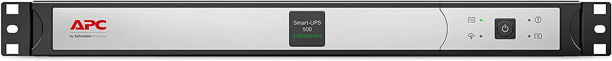 APC Smart-UPS 500VA Lithium Ion UPS with SmartConnect, SCL500RM1UCNC, Line Interactive, Sine Wave, Short-Depth 120V Uninterruptible Power Supply with Network Card Installed Network Card