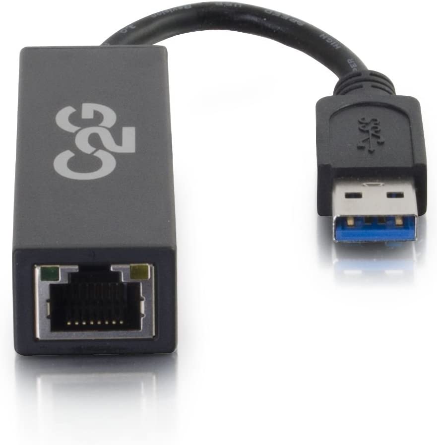 C2g/ cables to go C2G USB Adapter, USB 3.0 to Gigabit Ethernet Network Adapter, Black, Cables to Go 39700 USB 3.0 to Ethernet Adapter