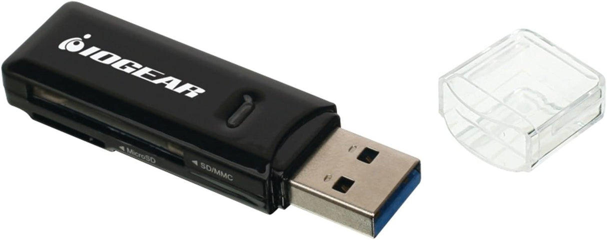 IOGEAR SuperSpeed 2-Slot USB 3.0 Flash Memory Card Reader - Win - Mac - Linux - Certain Android Systems - Supports SD, SDHC, SDXC, MMC/MicroSD, T-Flash (CR-UMSS) - GFR305SD
