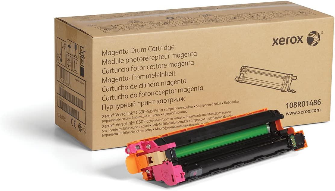 Xerox Genuine Magenta Drum Cartridge 108R01486-40 000 Pages for Use in Versalink C600/C605 Toner