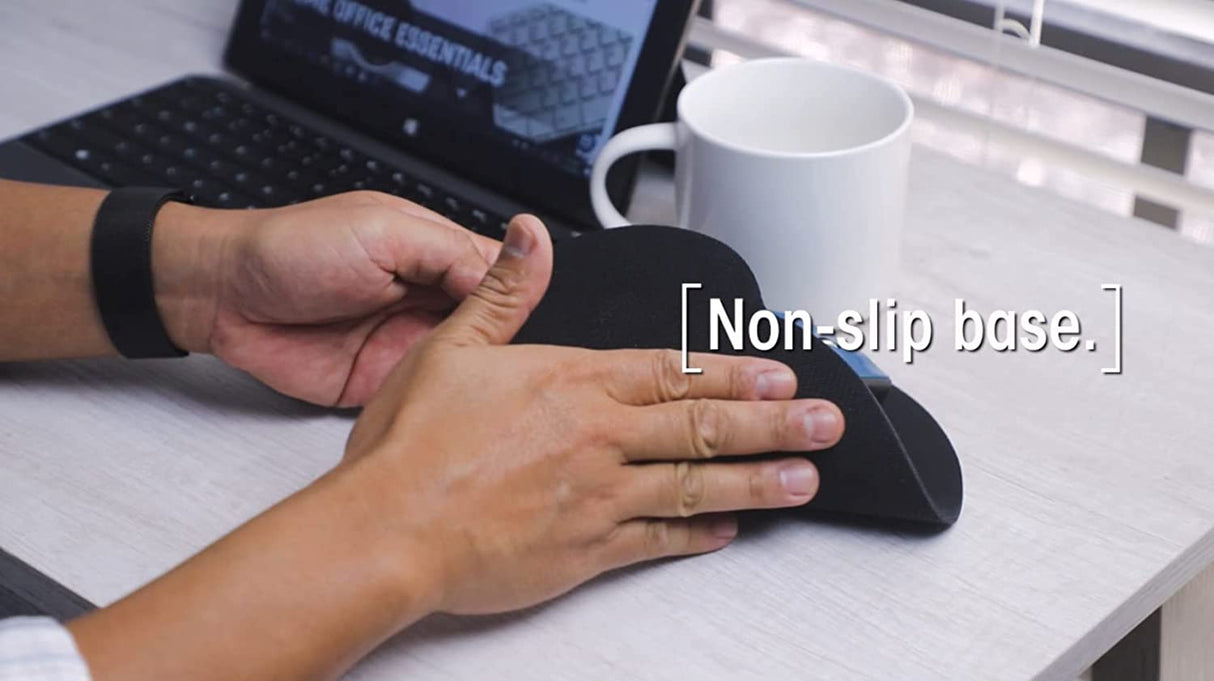 Manhattan Small Gel Mouse Pad - with Soft Wrist Support, Non-Slip Base, Ergonomic Design - for Laptop, Computer, PC Mouse - Lifetime Mfg Warranty - Black, 434362