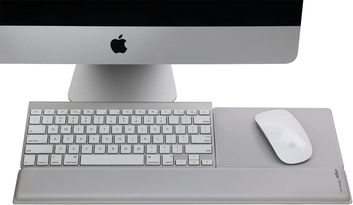 Rain Design mRest - Wrist Rest & Mouse Pad (Silver)