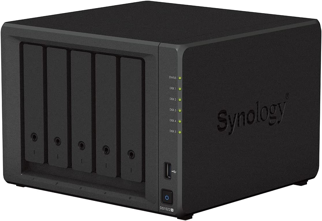 Synology 5-Bay DiskStation DS1522+ (Diskless) 5-bay; 8GB DDR4 DS1522+