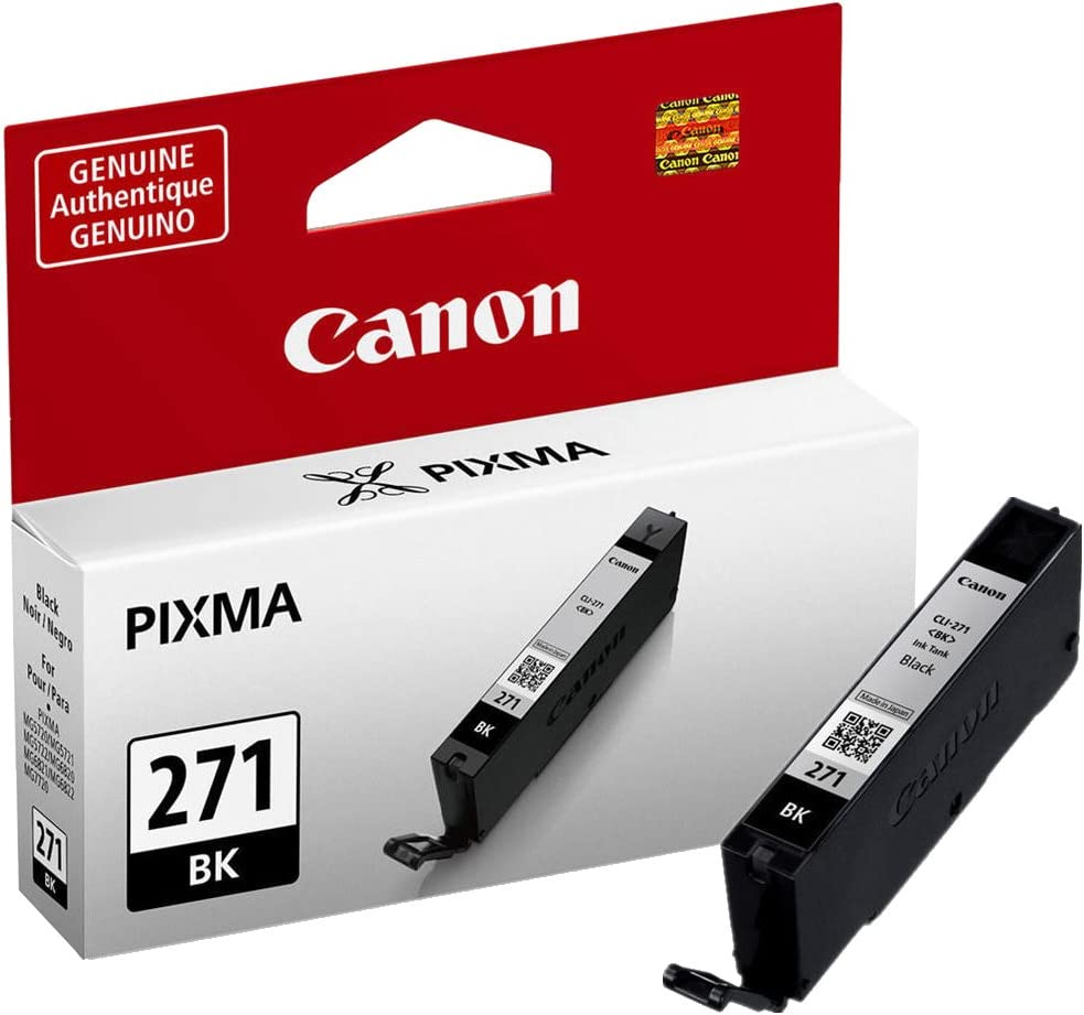Canon CLI-271 BLACK Compatible to TS5020,TS6020,TS8020,TS9020 Printers BLACK INK TANK Standard Ink Ink