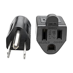 Tripp Lite Standard Power Extension Cord Cable 18 AWG 120V/10A NEMA 5-15R to NEMA 5-15P Black 3ft 3' (P022-003)