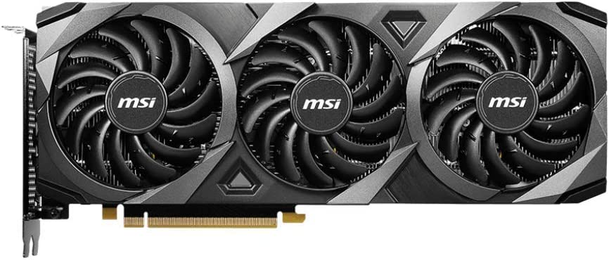 MSI Gaming GeForce RTX 3060 12GB 15 Gbps GDRR6 192-Bit HDMI/DP PCIe 4 Torx Triple Fan Ampere OC Graphics Card (RTX 3060 Ventus 3X 12G OC)