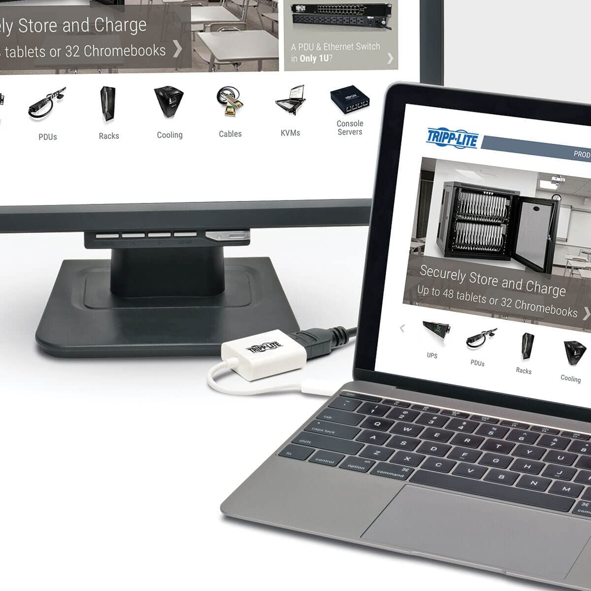 Tripp Lite USB C to HDMI Video Adapter Converter 4Kx2K M/F, Thunderbolt 3 Compatible, USB-C, USB Type-C, USB Type C, 6in (U444-06N-HD-AM) HDMI DP Alternate Mode