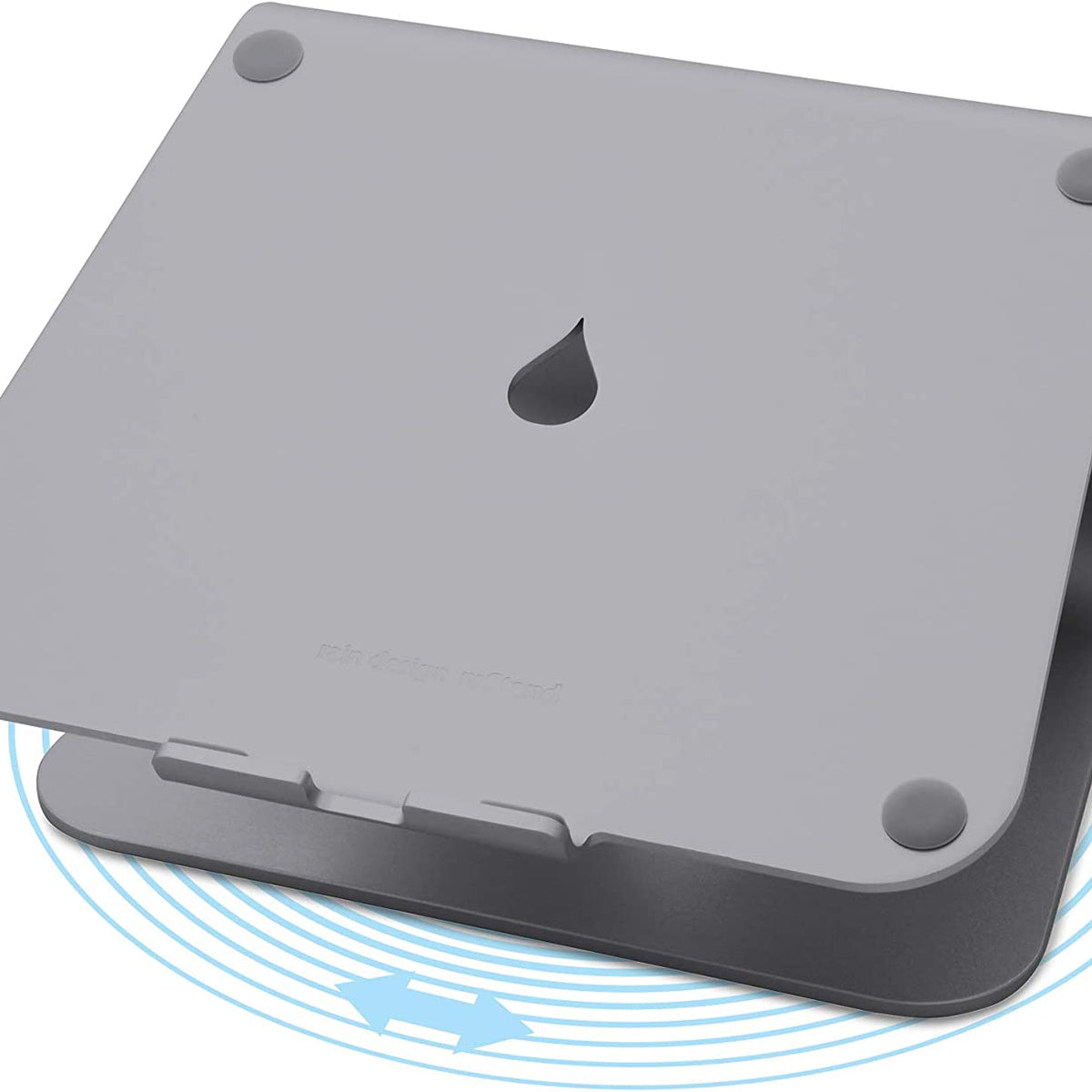 Rain Design MStand360 Supporto Girevole Per Laptop | Alluminio Midnight | Ergonomico Con Base Rotante A 360° - 3