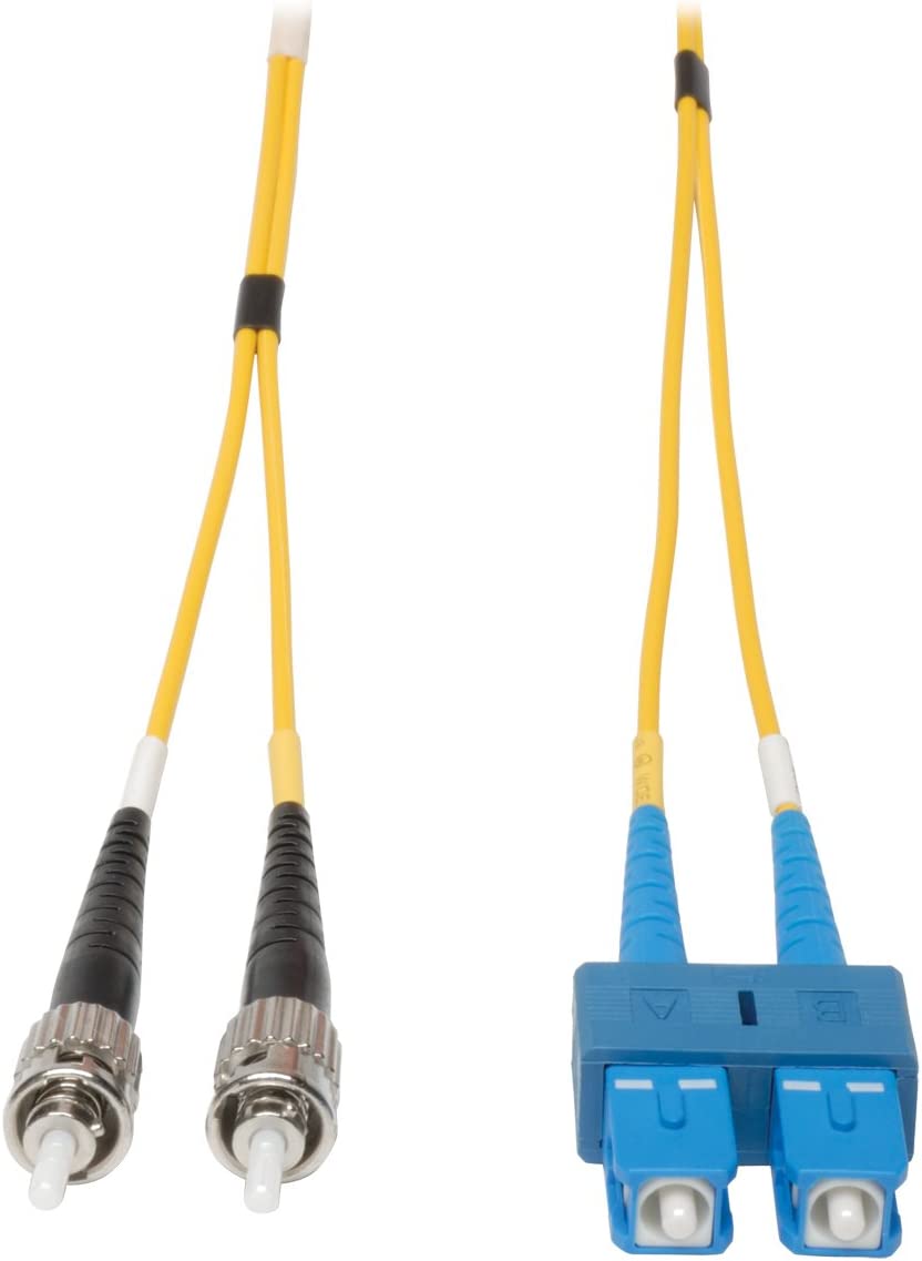 Tripp Lite Duplex Singlemode 9/125 Fiber Patch Cable (SC/ST), 1M (3-ft.)(N354-01M) 1 meter