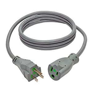 Tripp Lite 6ft Hospital Medical Power Extension Cord 5-15P HG 5-15R HG 120V 13A Gray 6' (P022-006-GY-HG) 6 ft.