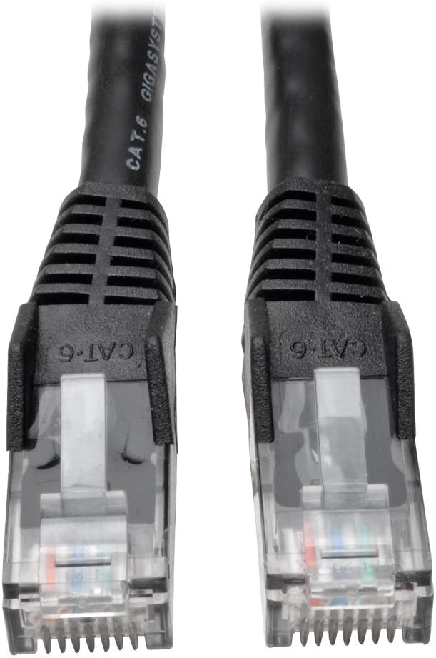 Tripp Lite Cat6 Gigabit Snagless Molded Patch Cable (RJ45 M/M) - Black, 14-ft.(N201-014-BK) 14-ft. Black