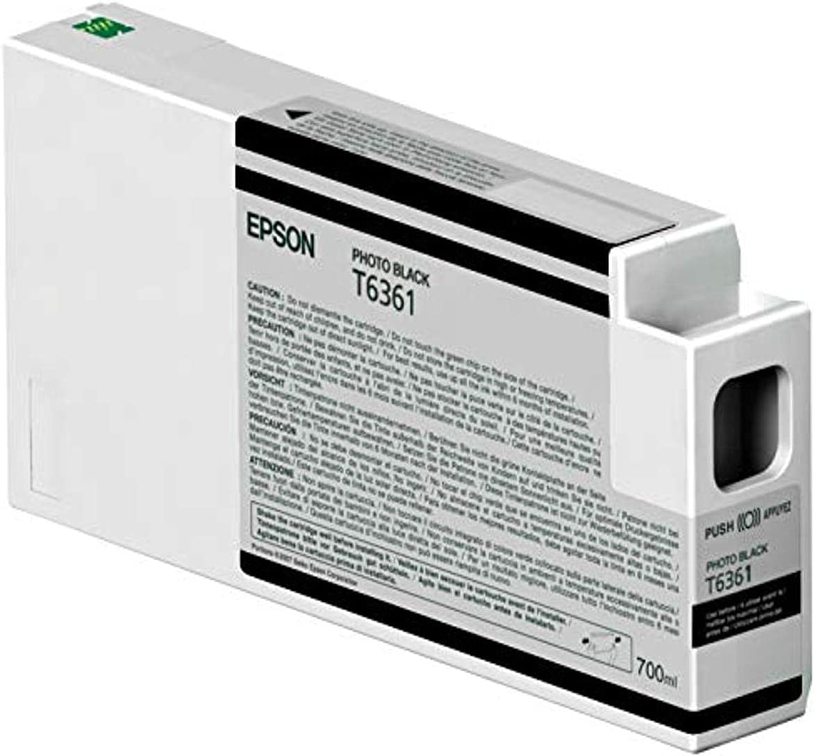 Epson UltraChrome HDR Ink Cartridge - 700ml Photo Black (T636100)