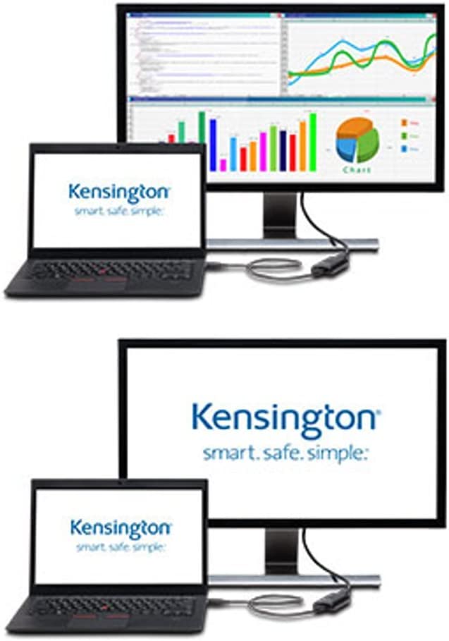 Kensington VP4000 DisplayPort to HDMI 4K Video Adapter (K33984WW),Black