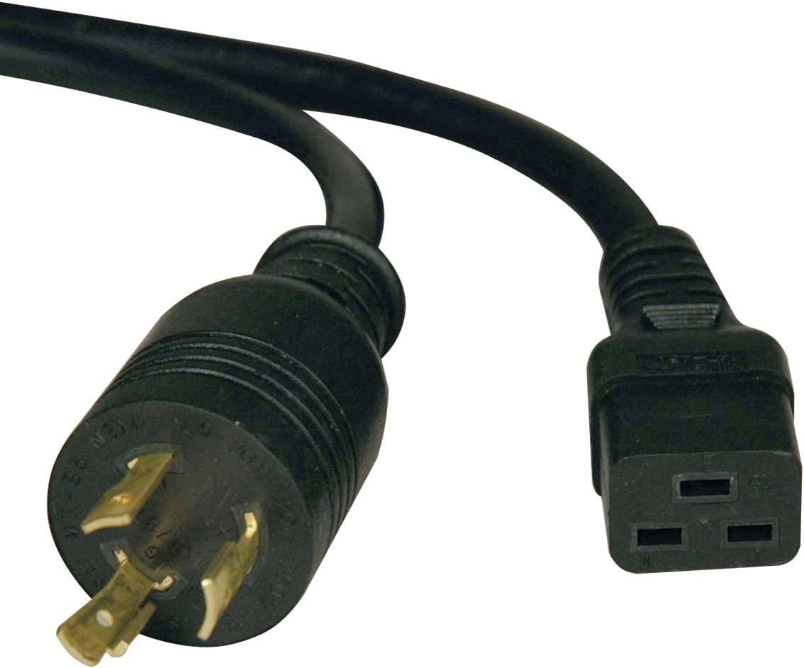 Tripp Lite Heavy-Duty Power Cord for PDU and UPS 20A, 12AWG (IEC-320-C19 to NEMA L6-20P) 10-Feet(P040-010)