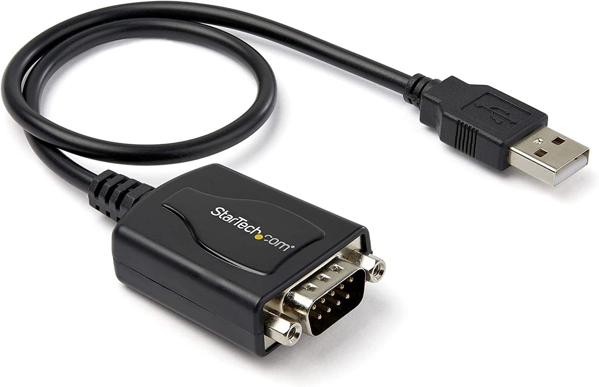 StarTech.com USB to Serial Adapter - 1 Port - COM Port Retention - Texas Instruments TIUSB3410 - USB to RS232 Adapter Cable (ICUSB2321X),Black