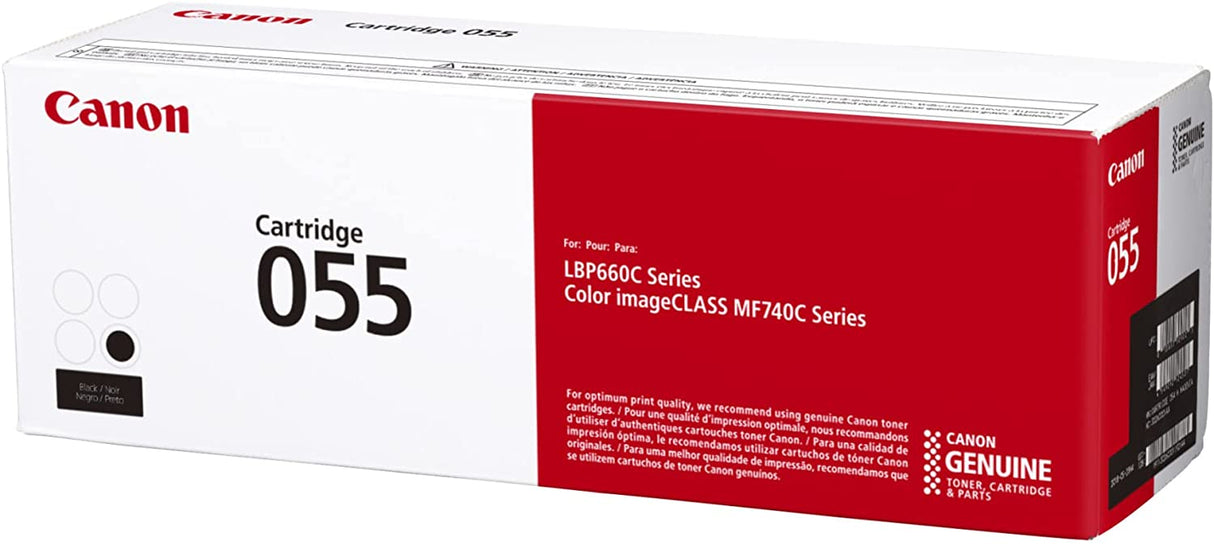 Canon® 055 Black Toner Cartridge, 3016C001 Black Standard