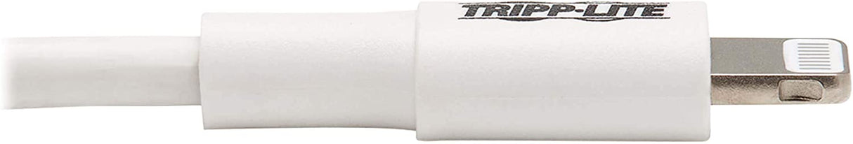 Tripp Lite Lightning to USB-C Charging & Data Cable for Apple iPhone & iPad, MFi Certified, White, 3 Feet / 0.9 Meters, 2-Year Warranty (M102-003-WH)