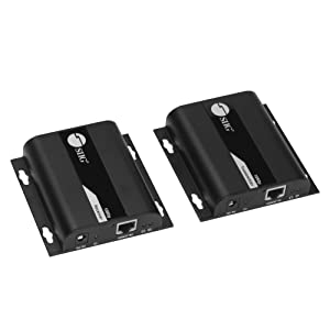 SIIG 1080p HDMI Extender Over IP 394ft - HDMI Ethernet Extender, HDbitT, IR Extension, HDCP, 1 to 1 or One to Many, TX & RX Balun Kit (CE-H26T11-S1) 1080p V2 TX&RX Kit