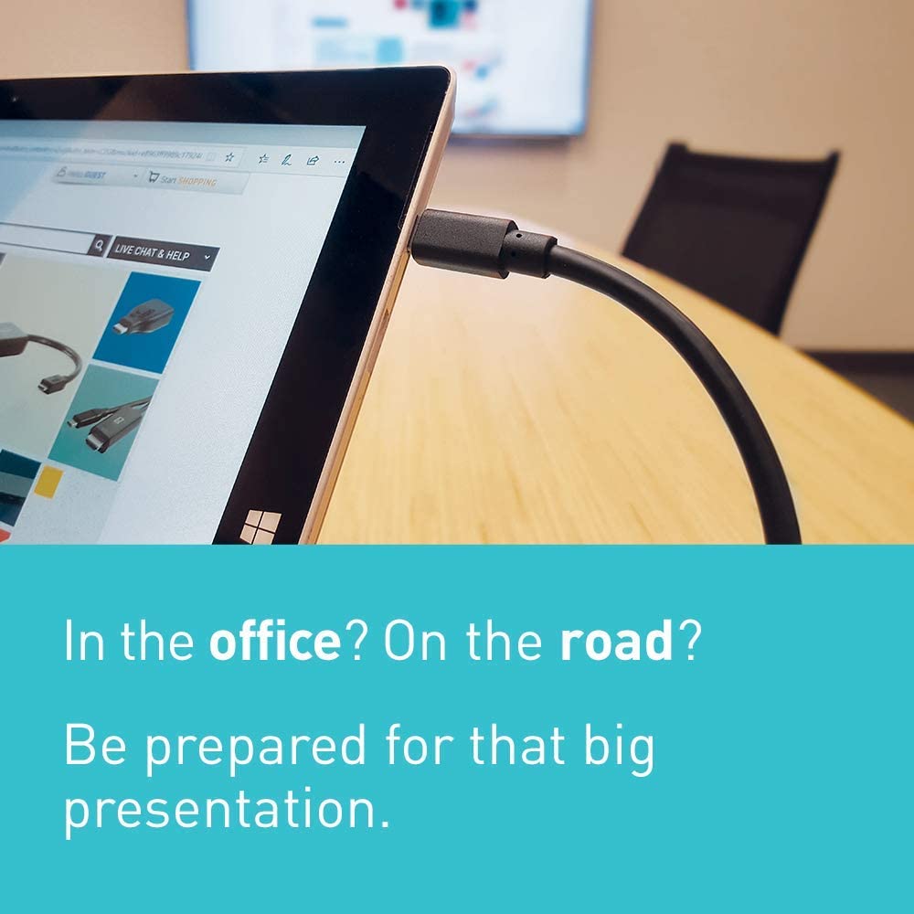 C2g/ cables to go C2G Mini Display Port Adapter, Display Port to HDMI, Male to Male, Black, 6 Feet (1.82 Meters), Cables to Go 54421 Mini DisplayPort To HDMI Cables 6 Feet Black