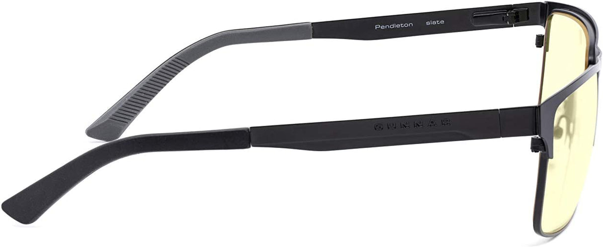 Gunnar optiks Blue Light Glasses | Pendleton Slate/Amber by GUNNAR | Patented 65% Blue Light Protection, 100% UV Light, Anti-Reflective, Protect & Reduce Eye Strain & Dryness