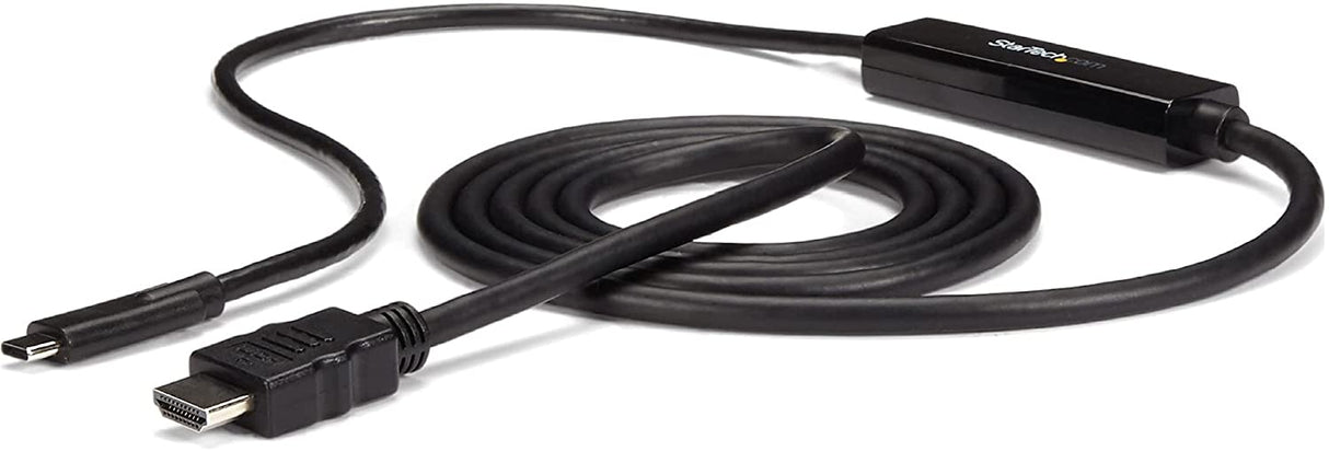 StarTech.com 6ft USB-C to HDMI Cable - USB Type-C to HDMI Adapter Cable - 4K 30Hz - Black (CDP2HDMM2MB) - Limited stock, see similar item CDP2HD2MBNL Black 6 ft / 2m