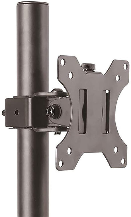StarTech.com Single Monitor Desk Mount - Single Screen Heavy Duty Pole Mount for up to 34inch VESA Compatible Displays - Ergonomic Height Adjustable Monitor Arm Mount - Desk Clamp/Grommet (ARMPIVOTV2) Black Desk & Grommet Clamp