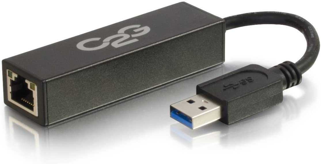 C2g/ cables to go C2G USB Adapter, USB 3.0 to Gigabit Ethernet Network Adapter, Black, Cables to Go 39700 USB 3.0 to Ethernet Adapter