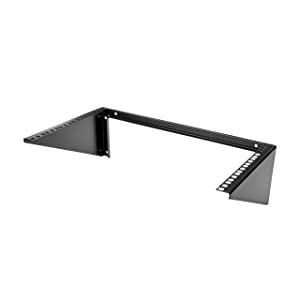 StarTech.com 6U Wall Mount Patch Panel Bracket – 19 in – Steel - Vertical Mounting Bracket for Networking and Data Equipment (RK619WALLV) 6U Bracket