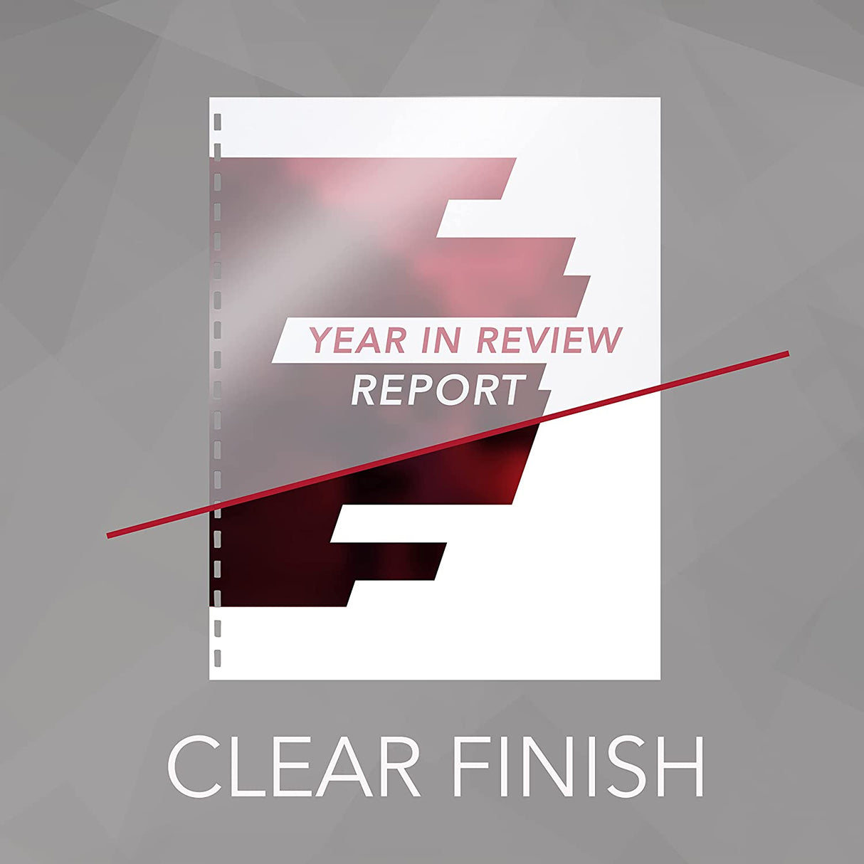 Iogear GBC ZipBind Pre-Punched Cover Set, Clear/Black, 10-Pack (26003)