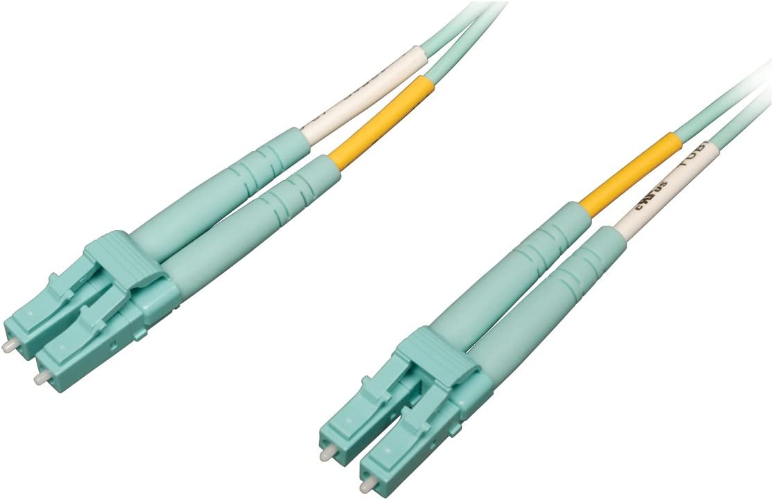 Tripp Lite N820-01M-OM4 3 Feet 1M 40/100Gb MMF 50/125 OM4 LSZH Patch Cable LC/LC (Aqua)