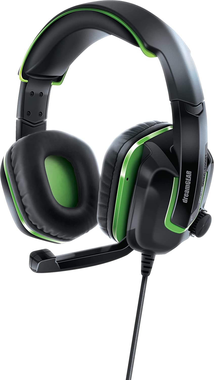 Dreamgear GRX-440 Advanced Wired Gaming Headset for Xbox Series XS: 40mm Drivers, High Performance Microphone, Soft Padded Cushions, Volume Control and Mute Box, Compatible with Xbox One/PS5/PS4/ Nintendo Switch/Smartphones and more