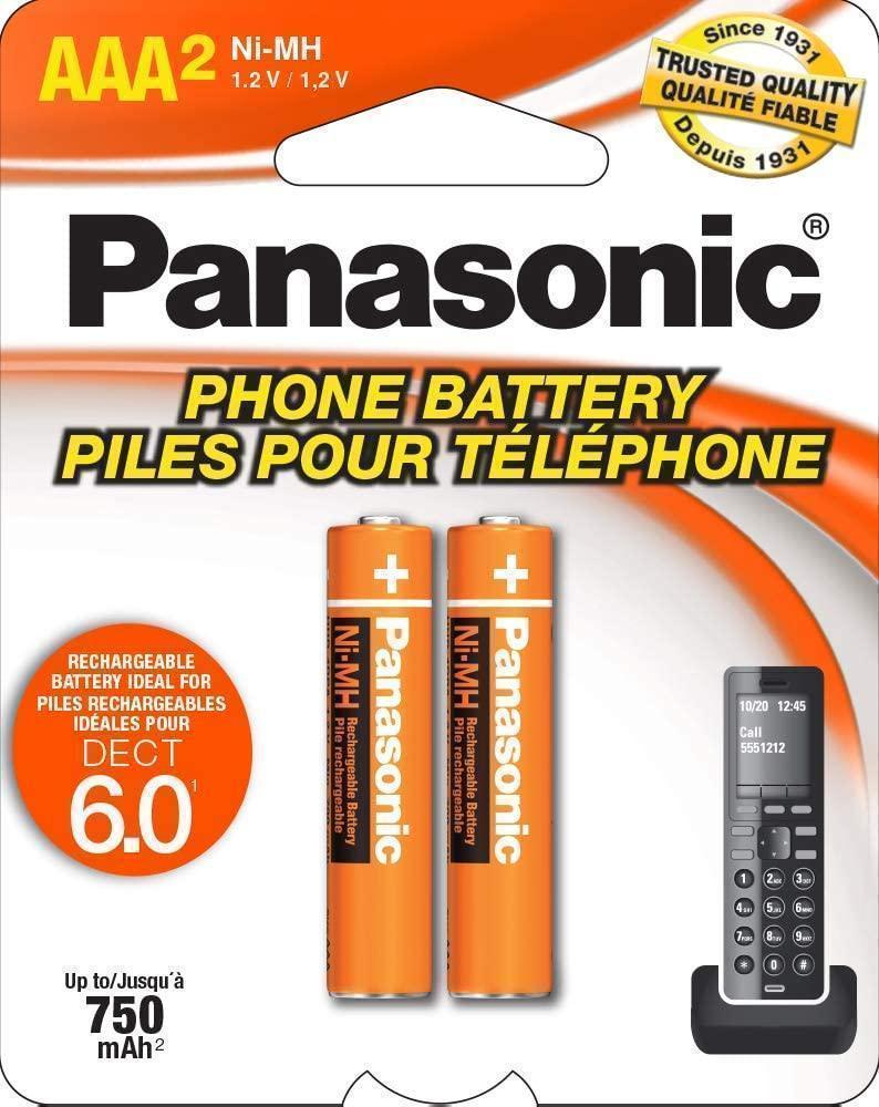 Panasonic HHR-4DPA/2B Nimh AAA Rechargeable Battery for Cordless Phones