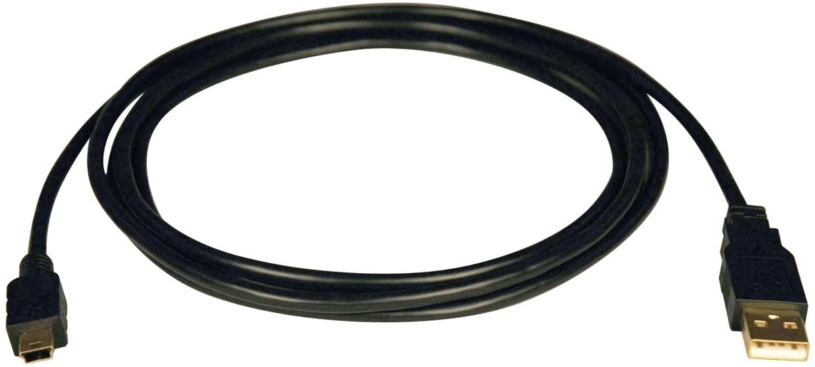 Tripp Lite USB 2.0 Hi-Speed A to Mini-B Cable (A to 5Pin Mini-B M/M) 6-ft.(U030-006), Black 6 ft.