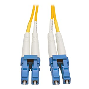 Tripp Lite Duplex Singlemode 8.3/125 Fiber Patch Cable (LC/LC), 3M (10-ft.)(N370-03M), Yellow